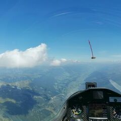 Flugwegposition um 12:54:27: Aufgenommen in der Nähe von Gemeinde Neukirchen am Großvenediger, Österreich in 2775 Meter